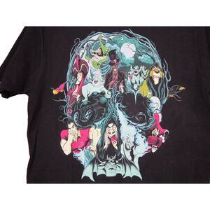 Disney Villans TEE Ursula Scar Hades Gaston Jafar Hook Black T-Shirt Mens M EUC